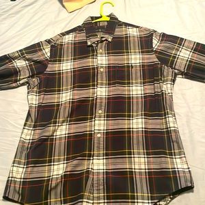Ralph Lauren polo long sleeve plaid dress shirt, multicolored